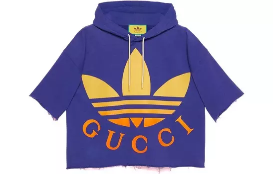 Толстовка Adidas X Мужская темно-синяя Gucci, темно-синий
