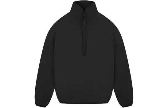 Толстовка Adidas X Suede Fleece с застежкой-молняяй 1/2 Fear Of God Athletics, черный
