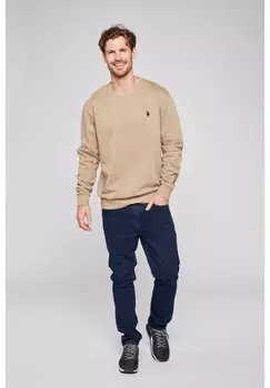 Толстовка ADLER U.S. Polo Assn., серо-коричневый