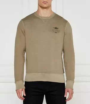 Толстовка Aeronautica Militare GIROCOLLO Comfort fit, цвет cachi