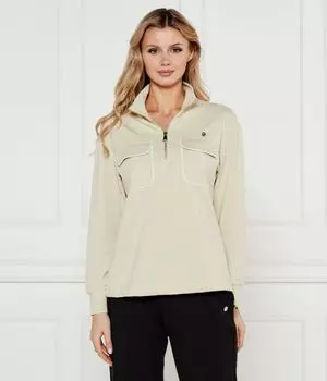 Толстовка Aeronautica Militare на полумолнии, бежевый