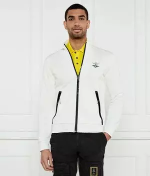 Толстовка Aeronautica Militare Regular Fit, белый / черный