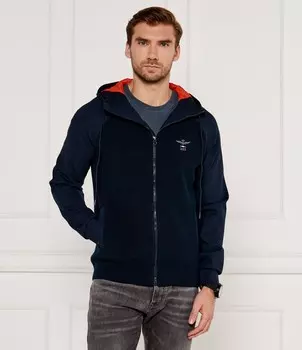 Толстовка Aeronautica Militare Regular Fit, темно-синий