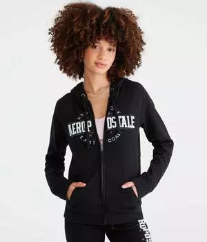 Толстовка Aeropostale East Coast с застежкой-молнией, черный