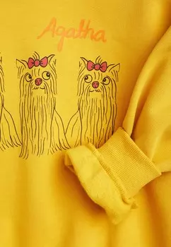 Толстовка AGATHA DOGS UNISEX Mini Rodini, желтый