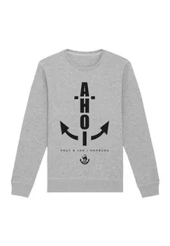 Толстовка AHOI ANKER KNUT JAN HAMBURG F4NT4STIC, серый