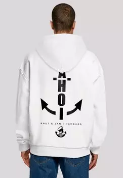Толстовка AHOI ANKER KNUT & JAN HAMBURG - Hoodie F4NT4STIC, белый