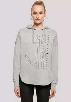 Толстовка AHOI ANKER OUTLINES KNUT & JAN HAMBURG - Hoodie F4NT4STIC, светло-серый