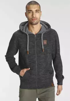 Толстовка AJC с капюшоном и полосатой кулиской на капюшоне, черный