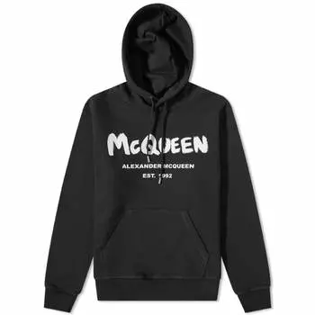Толстовка Alexander McQueen Grafitti Logo Popover Hoody