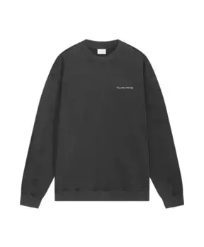 Толстовка алфавит травертин винтаж Filling Pieces, черный