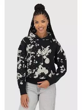 Толстовка alife and kickin, черный/белый