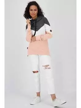 Толстовка alife and kickin Hoodie Stella, цвет Anthrazit/Orange