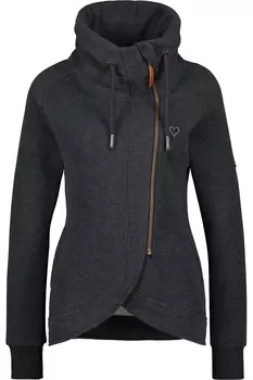 Толстовка alife and kickin, Shirtjacke MerylAK A, цвет moonless melange