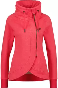 Толстовка alife and kickin, Shirtjacke MerylAK A, цвет coral melange