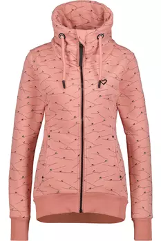 Толстовка alife and kickin, Shirtjacke VivianAK B, цвет mahagonium melange