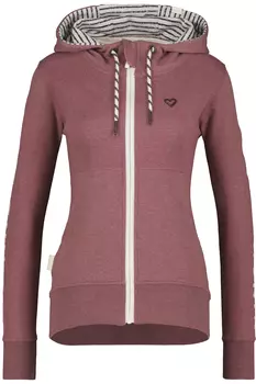 Толстовка alife and kickin Sweatjacke, Kapuzensweatjacke JessyAK, цвет plum