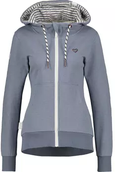 Толстовка alife and kickin Sweatjacke, Kapuzensweatjacke JessyAK, цвет steelblue