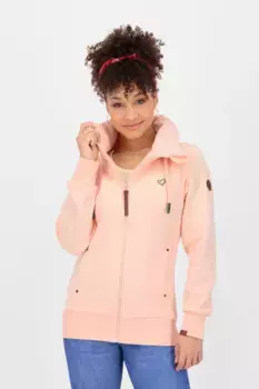 Толстовка Alife & Kickin "VivianAK A Sweat Jacket женская толстовка, куртка", цвет Mellow Peach Melange