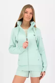 Толстовка Alife & Kickin "VivianAK A Sweat Jacket женская толстовка, куртка", цвет Fresh Mint Melange