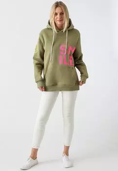 Толстовка ALISSA - Hoodie Zwillingsherz, хаки