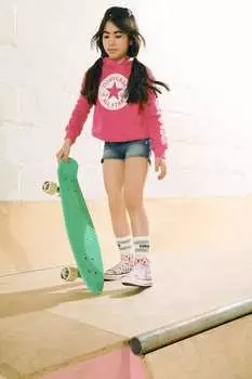 Толстовка All Star для девочек Converse, розовый