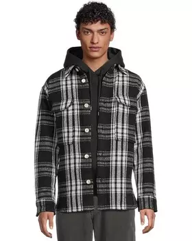 Толстовка AllSaints Imber Long Sleeve Shirt, цвет Black/Ecru White