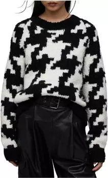 Толстовка AllSaints Joy Jumper, цвет Black/Chalk White
