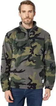 Толстовка Alpha Industries 1/4 Zip Fleece Pullover, цвет Woodland Camo