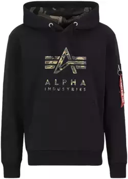 Толстовка Alpha Industries "ALP-Camo TPU Hoody", черный