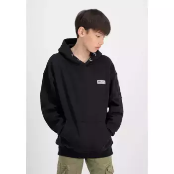 Толстовка Alpha Industries «Alpha Industries Kids - Толстовки Organics OS Hoodie Kids/Teens», цвет organic black