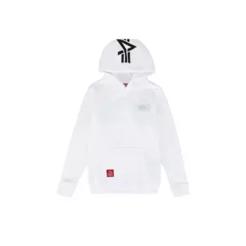 Толстовка Alpha Industries «Alpha Industries Kids - Толстовки с принтом на спине Hoodie Kids», белый