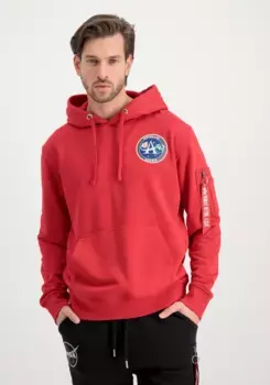 Толстовка Alpha Industries " Alpha Industries Мужчины - Толстовки Apollo Mission Hoody", красный