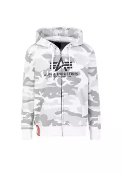 Толстовка Alpha Industries " Alpha Industries Мужчины - Толстовки Basic Zip Hoody Camo", белый