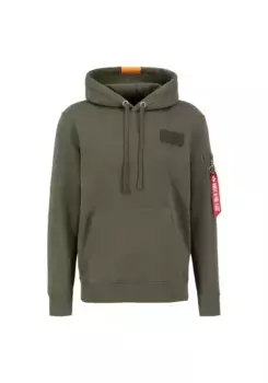 Толстовка Alpha Industries " Alpha Industries Мужчины - Толстовки с капюшоном в красную полоску", зеленый