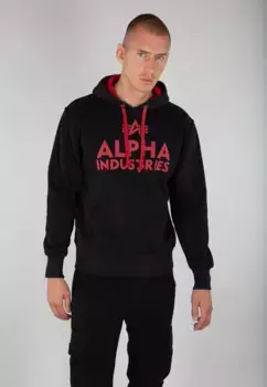 Толстовка Alpha Industries " Alpha Industries Мужчины - Толстовки с капюшоном из пенопласта с принтом ", черный