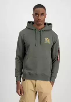 Толстовка Alpha Industries " Alpha Industries Мужчины - Толстовки Heritage Dragon Hoody", оливковый