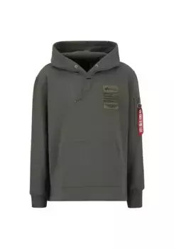 Толстовка Alpha Industries " Alpha Industries Мужчины - Толстовки с нашивкой Hoody LF", оливковый