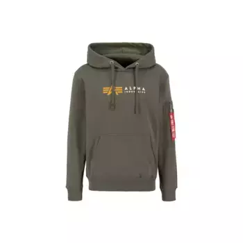 Толстовка Alpha Industries " Alpha Industries Мужчины - Толстовки Alpha Label Hoody", оливковый