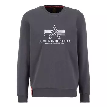 Толстовка Alpha Industries Basic Embroidery, серый