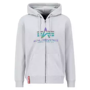 Толстовка Alpha Industries Basic full zip, белый