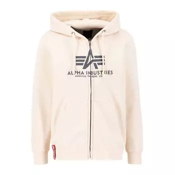 Толстовка Alpha Industries Basic Full Zip, бежевый