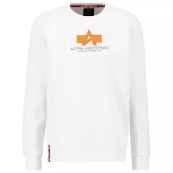Толстовка Alpha Industries Basic Rubber, белый
