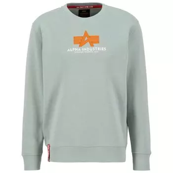 Толстовка Alpha Industries Basic Rubber, зеленый