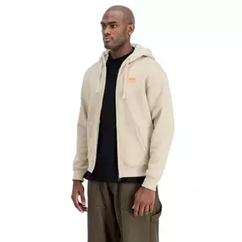 Толстовка Alpha Industries Basic SL full zip, бежевый