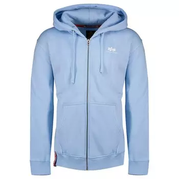 Толстовка Alpha Industries Basic SL Full Zip, синий