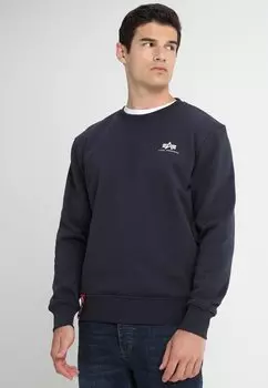 Толстовка Alpha Industries BASIC SMALL LOGO, цвет rep blue