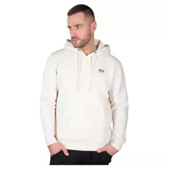 Толстовка Alpha Industries Basic Small Logo full zip, белый