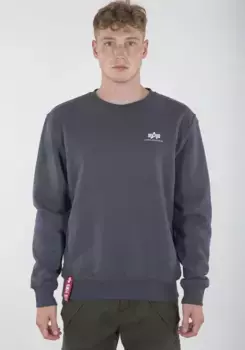 Толстовка Alpha Industries "Basic Sweater small Logo", черный