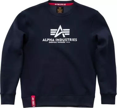 Толстовка Alpha Industries Basic, темно-синяя